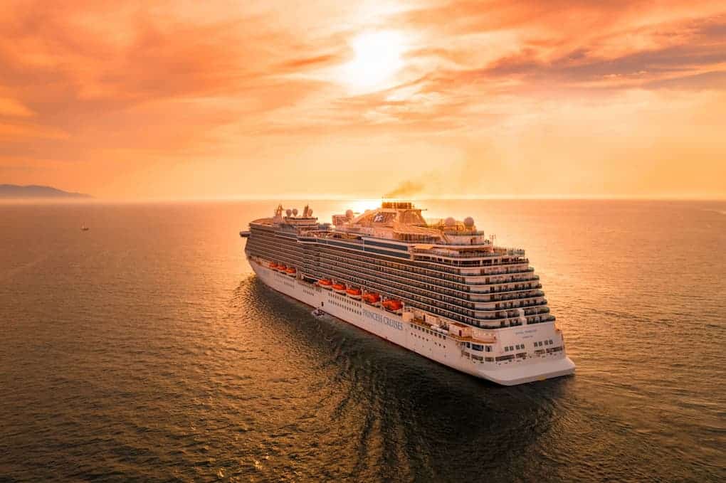 crucero atardecer