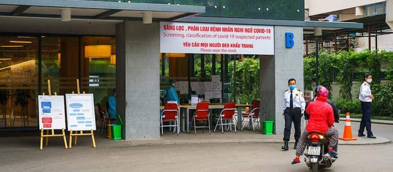 Centro de testeo de COVID-19 - Vietnam