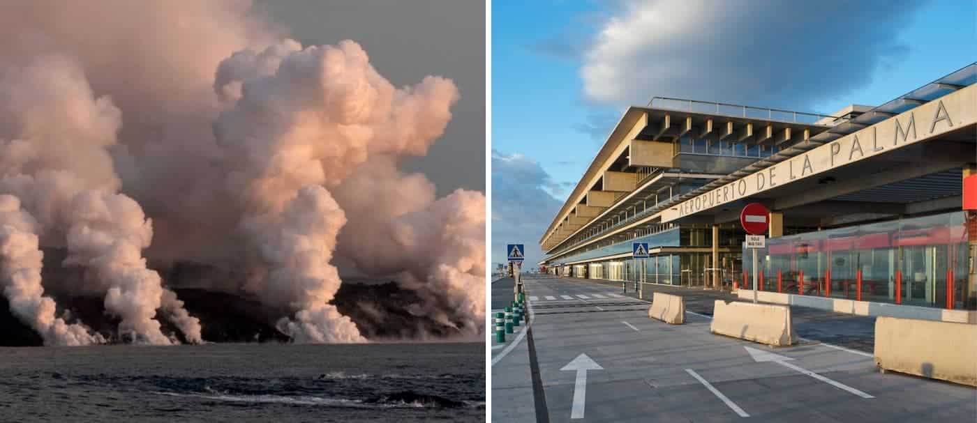 Nuevamente cierra el aeropuerto de La Palma, por una nube de cenizas