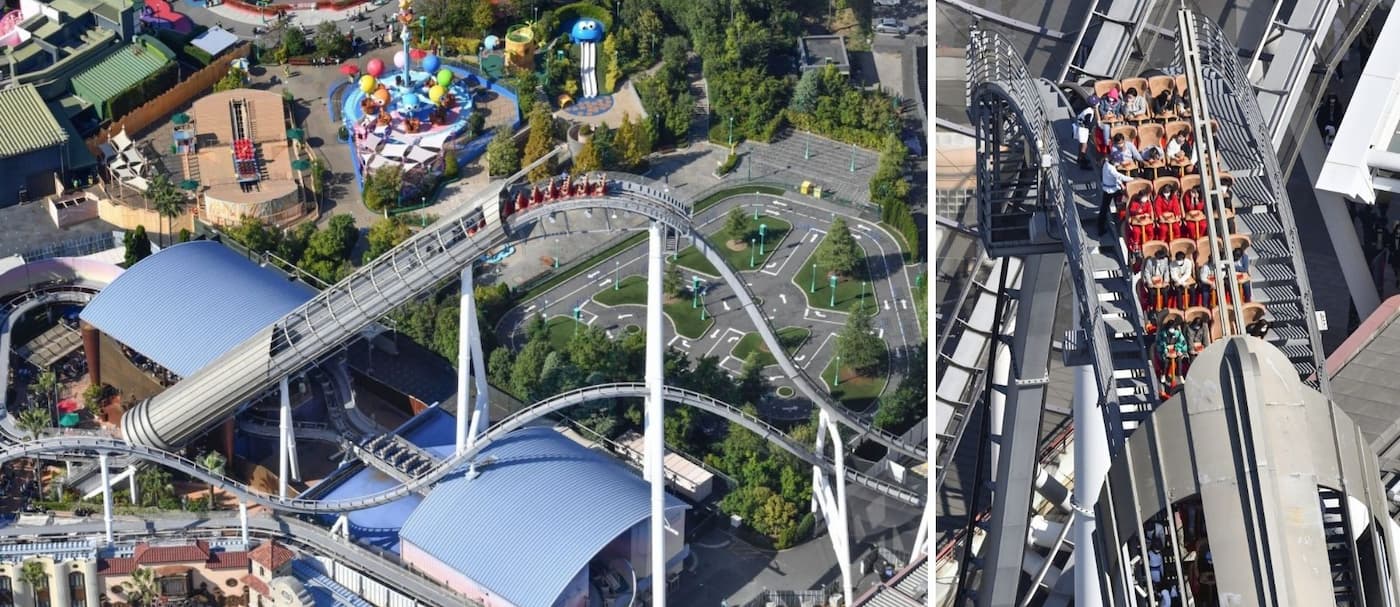 35 personas quedaron atrapadas en lo alto de una montaña rusa en Universal Studios Japan