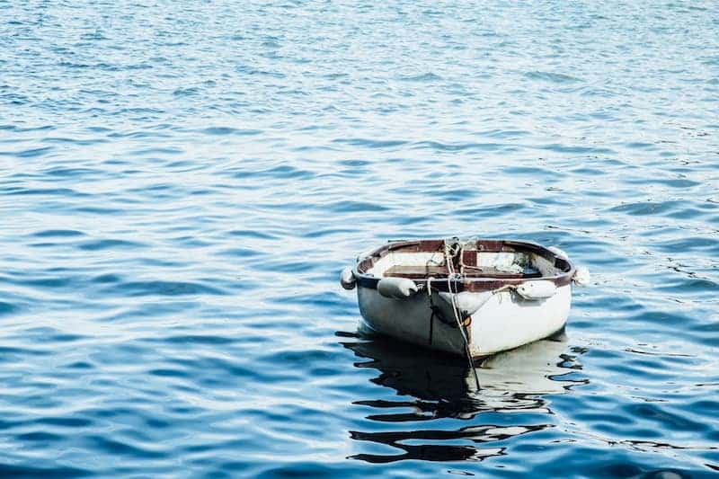 bote en el agua