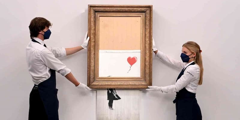 Obra de Banksy en subasta: Love is in the bin