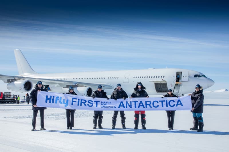 Airbus A340 - Antártida - Hi Fly