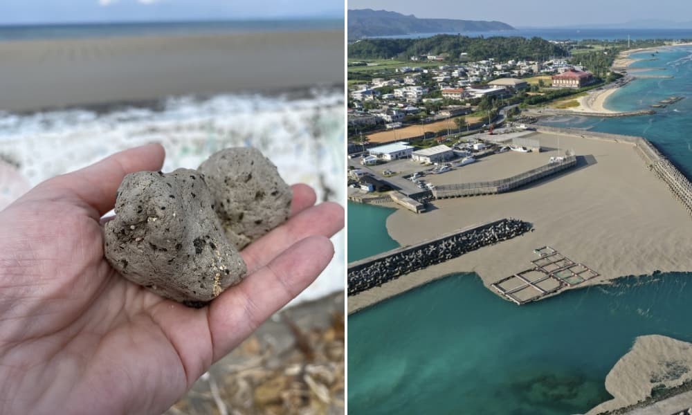 Japón La erupción de un volcán submarino provoca enormes cantidades de piedra pómez alrededor de las costas-1