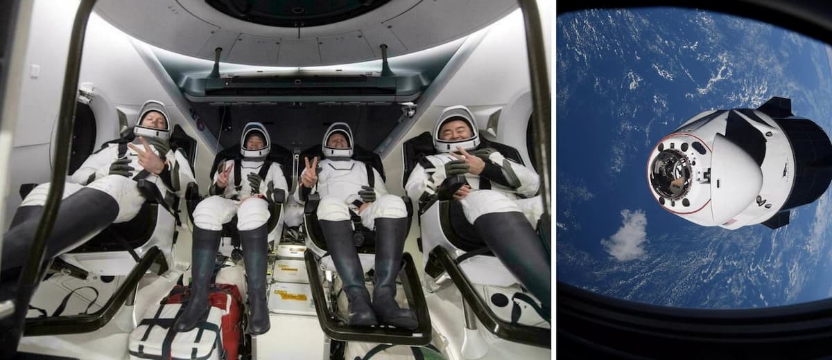 Cuatro astronautas del SpaceX hicieron su regreso a la Tierra en pañales