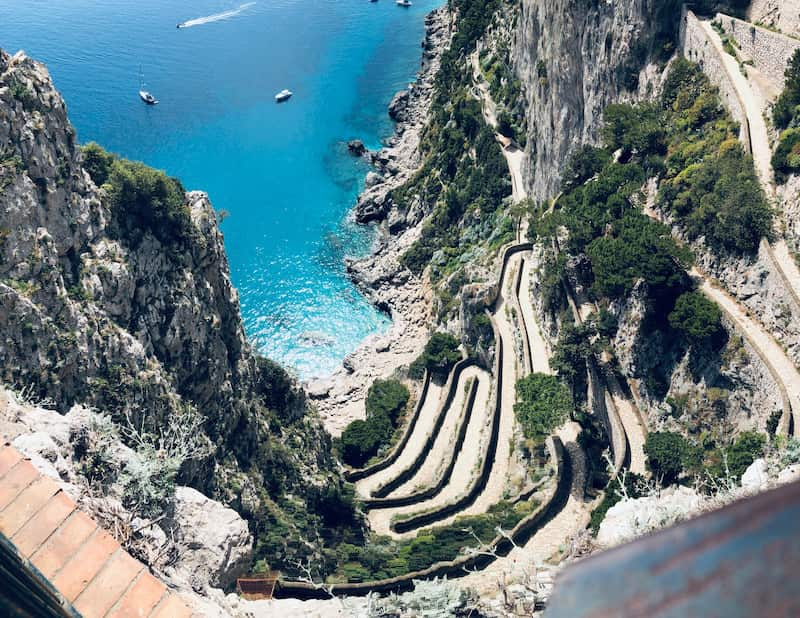 Lugares para ver en la isla de Capri - Via Krupp