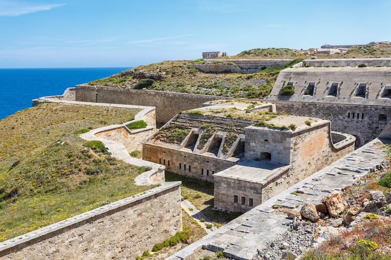 Lugares para visitar en Menorca - Fortaleza de la Mola