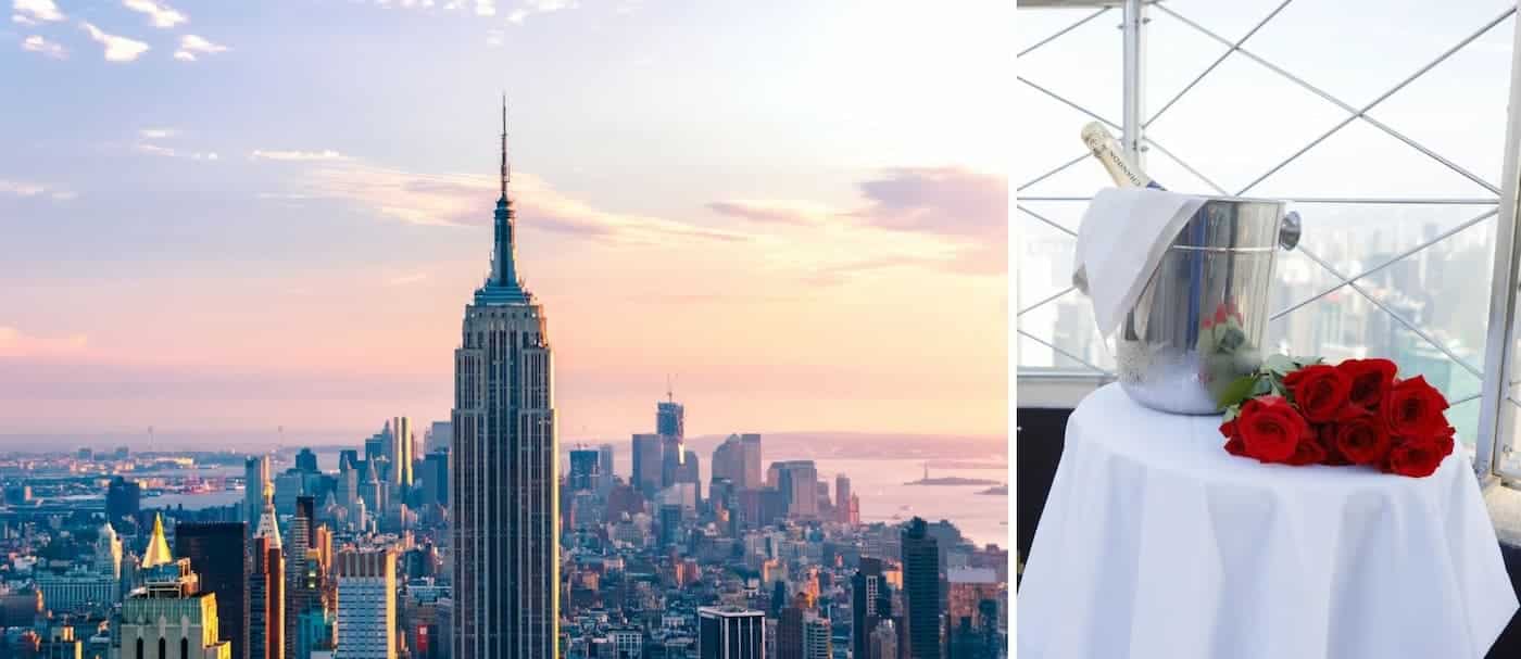 El edificio Empire State diseñó un paquete para hacer una propuesta de casamiento inolvidable