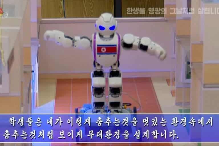 Robot para ayudar en la educación corea del norte