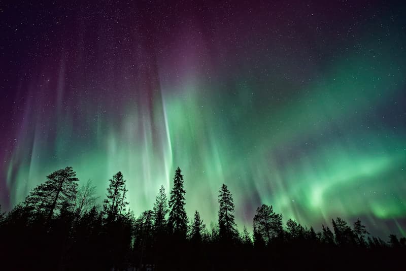 Auroras boreales sobre el Ecuador