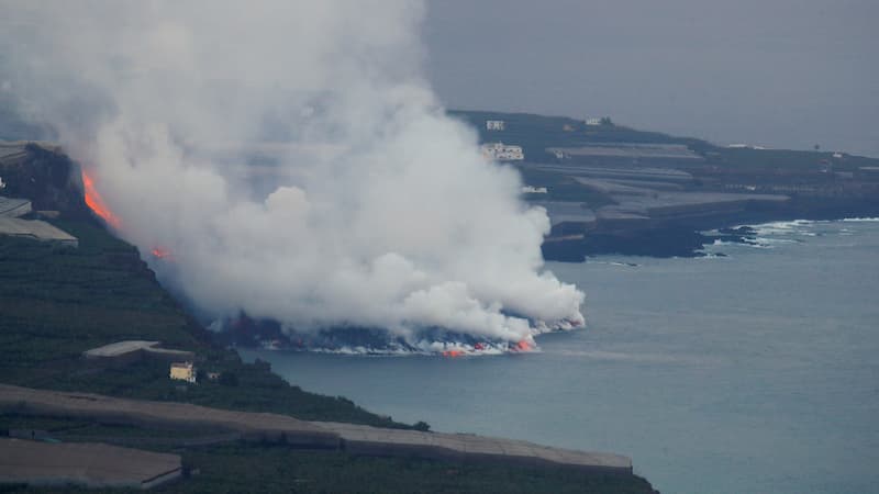 Finaliza la erupción del volcán de La Palma - lava llega al mar 