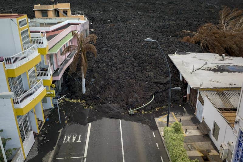 La Palma luego de la erupción - casas