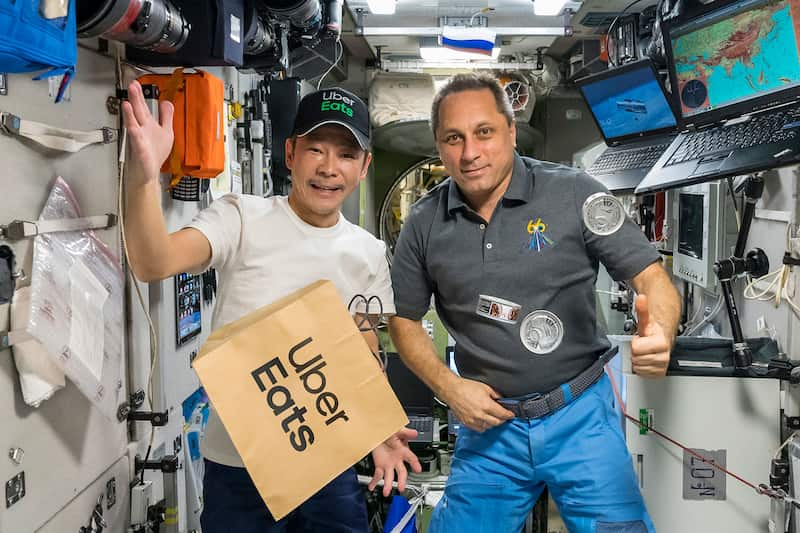 Uber Eats, primera entrega al espacio