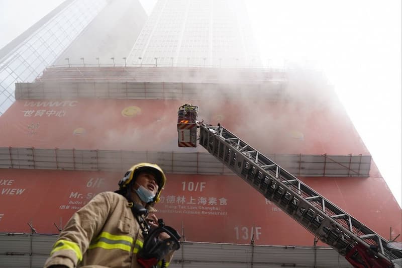 incendio en Hong Kong