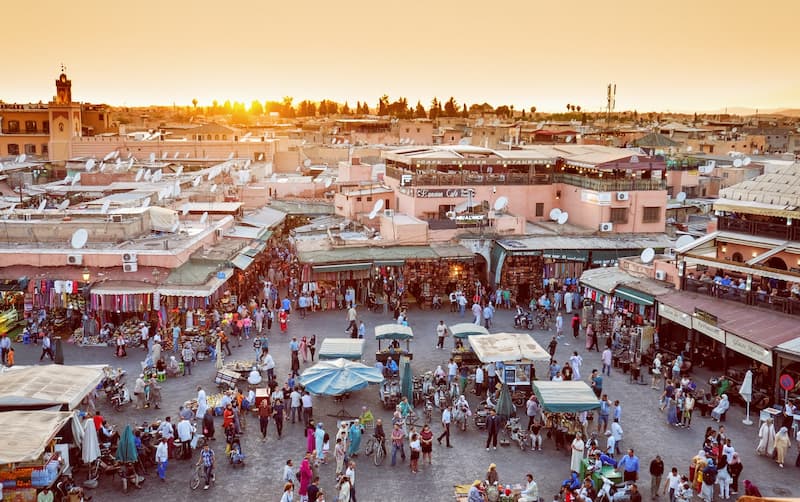 Marruecos - turistas internacionales