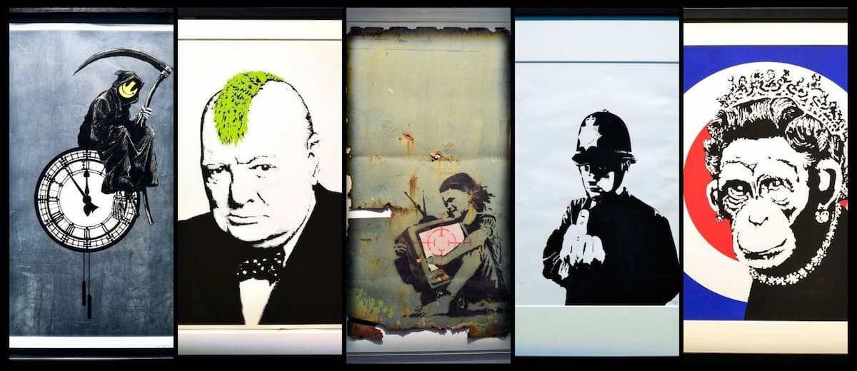 La muestra más grande de las obras de Banksy llega a Boston, Estados Unidos