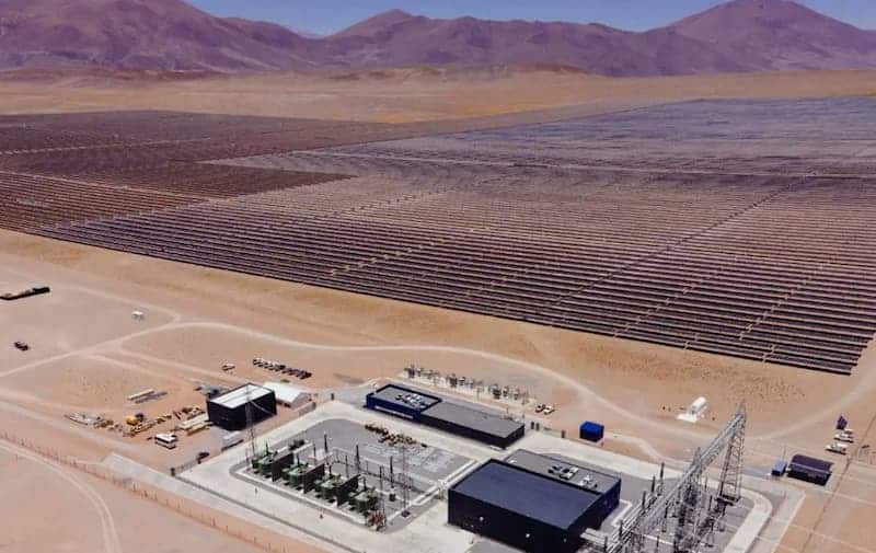 Parque de energía solar en Salta - Imagen aérea 