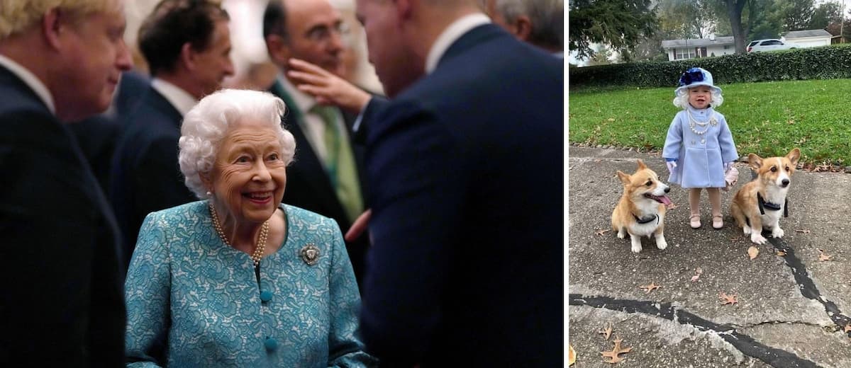 Una niña se disfrazó de la reina Elizabeth II para Halloween y recibió una carta en su nombre