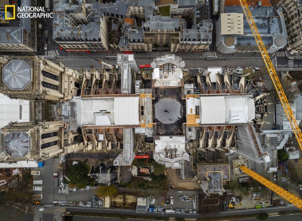 Así lucen los trabajos de reconstrucción en la Catedral de Notre Dame, a casi tres años del incendio