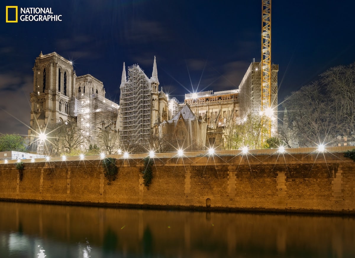 Así lucen los trabajos de reconstrucción en la Catedral de Notre Dame, a casi tres años del incendio-4