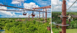 El parque de aventuras con la tirolesa más grande de Cancún volvió a abrir sus puertas