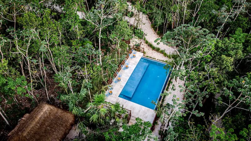 Piscina - Airbnb con cenote privado