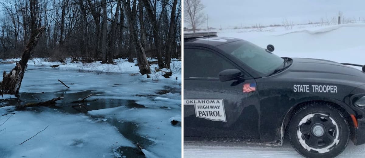 Una mujer sobrevivió en un lago de -10°C de temperatura durante dos días flotando sobre un colchón