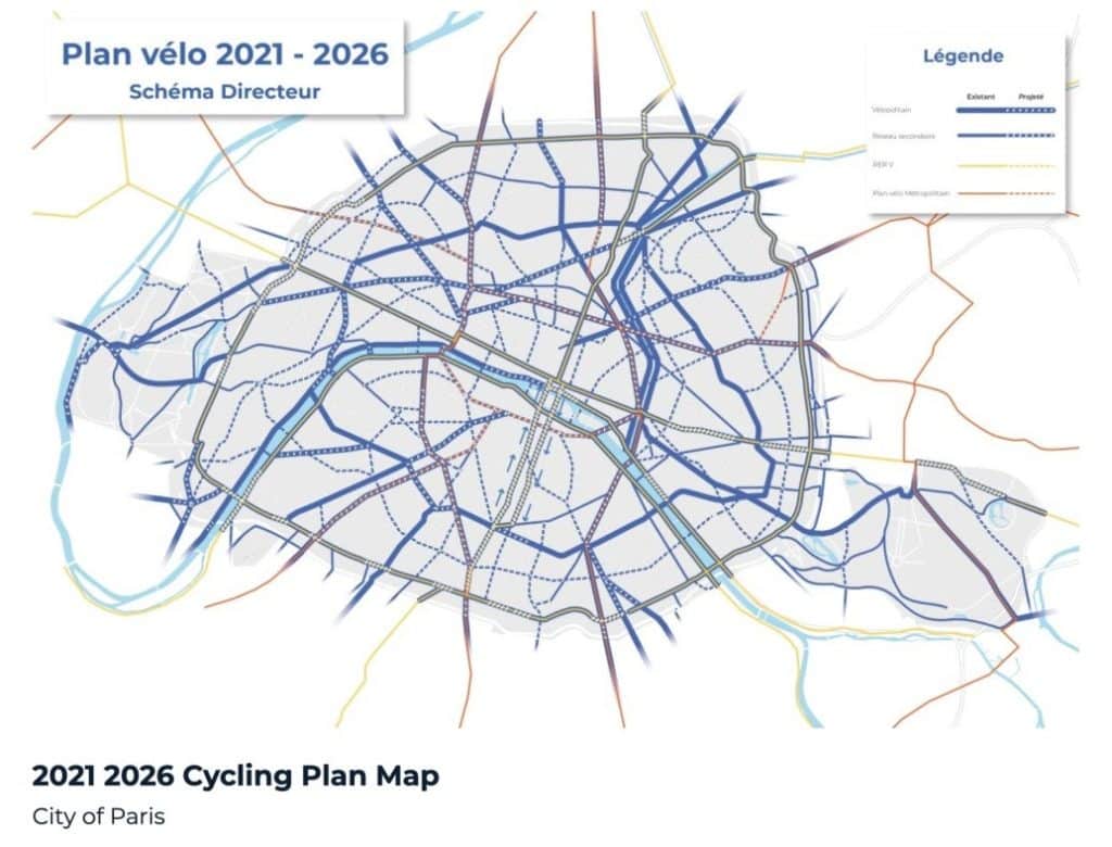 París se pone en marcha para ser 100% bike friendly: en 5 años impulsará una red ciclista de 390 kilómetros