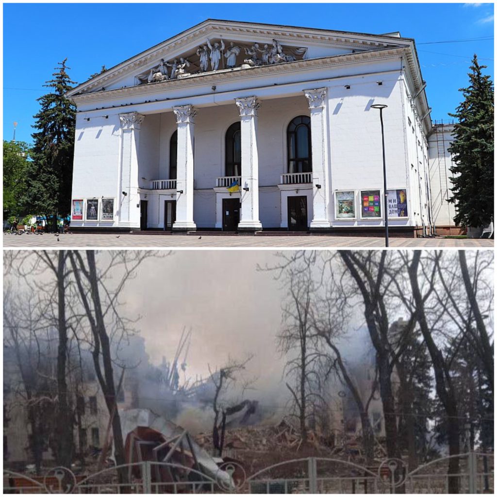 Ucrania denuncia el bombardeo de un teatro que servía como refugio de civiles