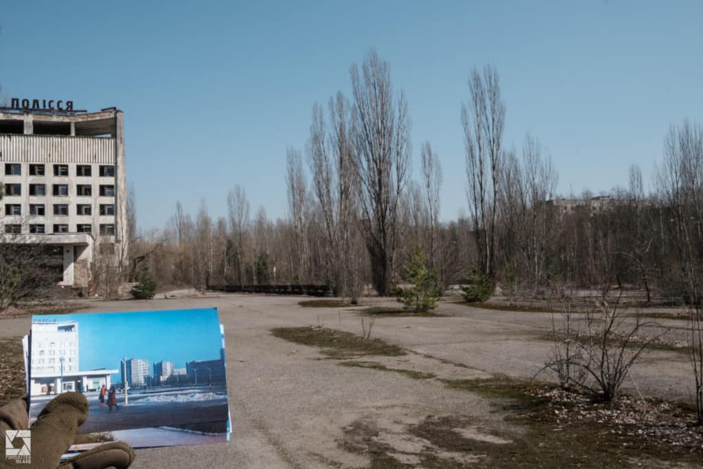 image chernobyl Pripyat Then and Now Main Square 09