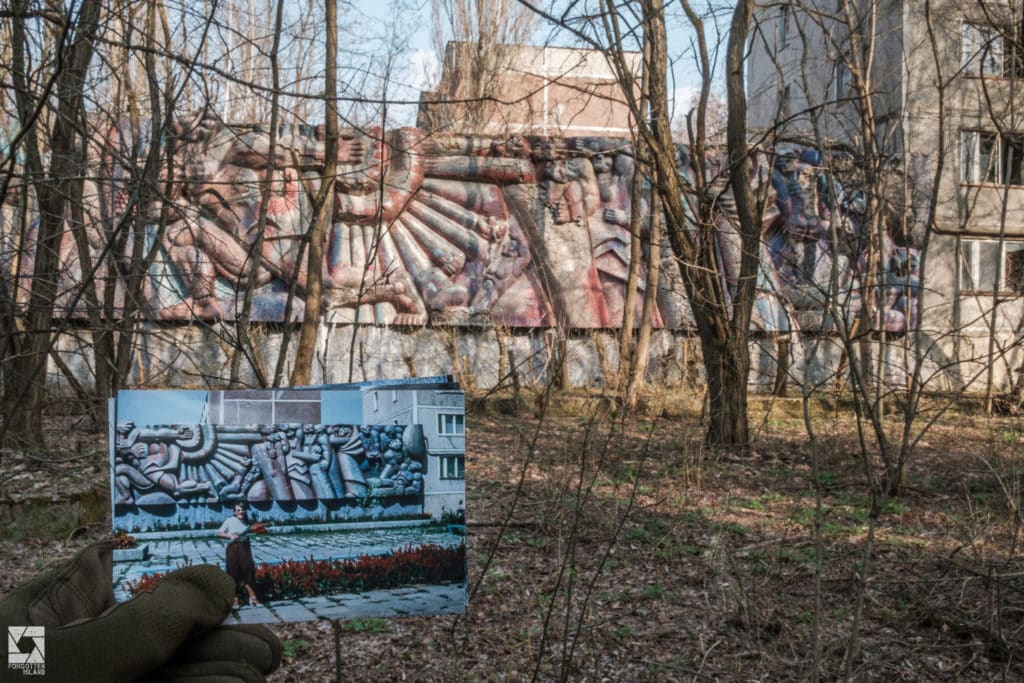 image chernobyl Pripyat Then and Now Shops Mosaics 06