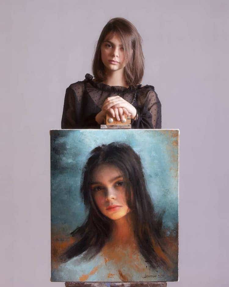 image pinturas realistas damian lechoszest oil portrait paintings 11