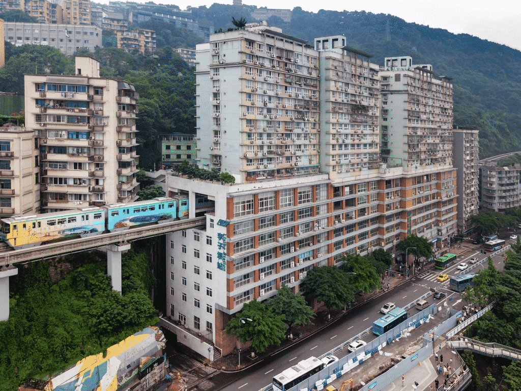 image tren estacion tren china en edificio