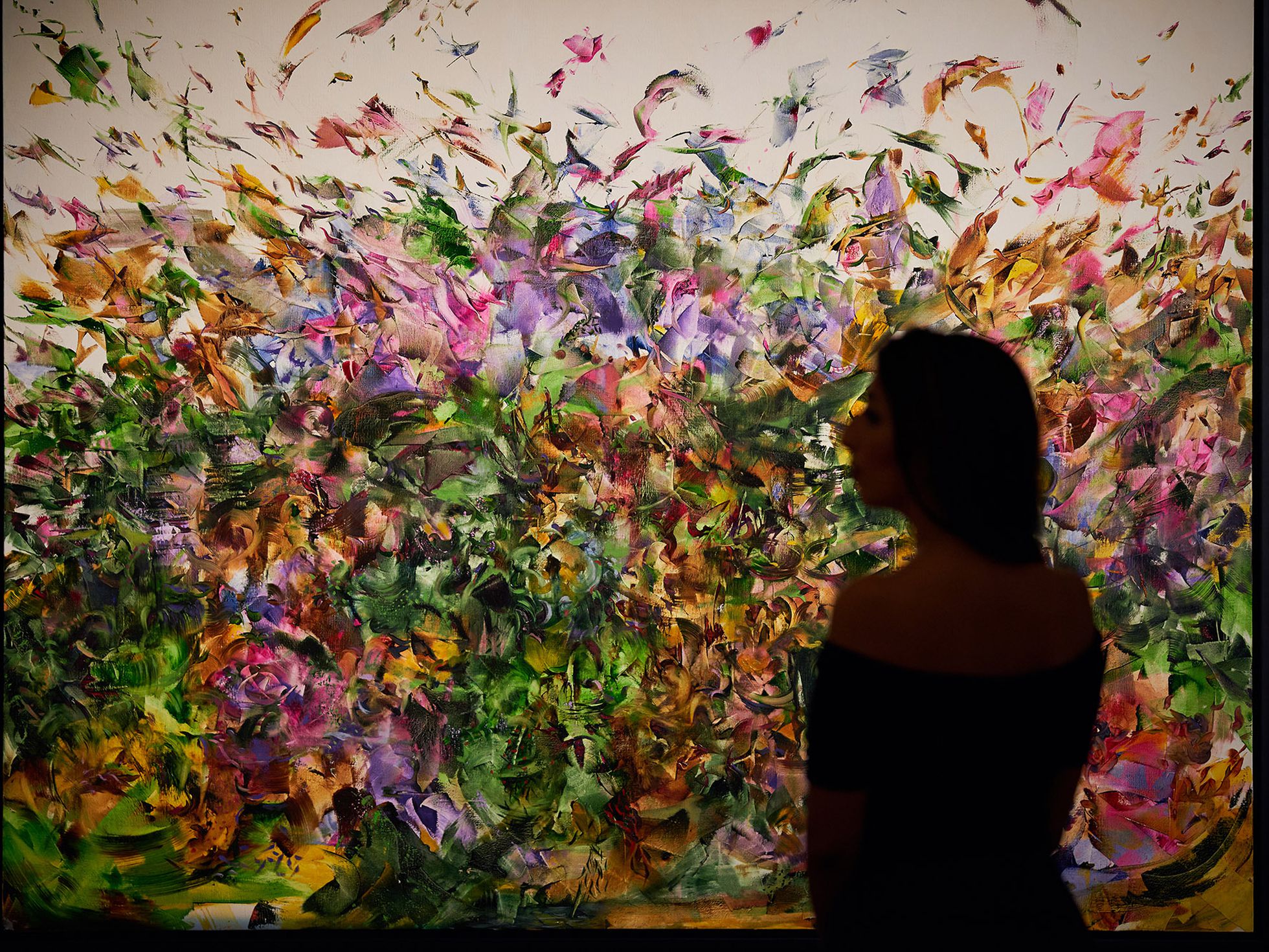 LONDON, ENGLAND - OCTOBER 18:  Ali Banisadr 'Stardust' is presented during '1,200 Years Of Middle Eastern Art Unveiled' at Sotheby's on October 18, 2019 in London, England. (Photo by Michael Bowles/Getty Images for Sotheby's)