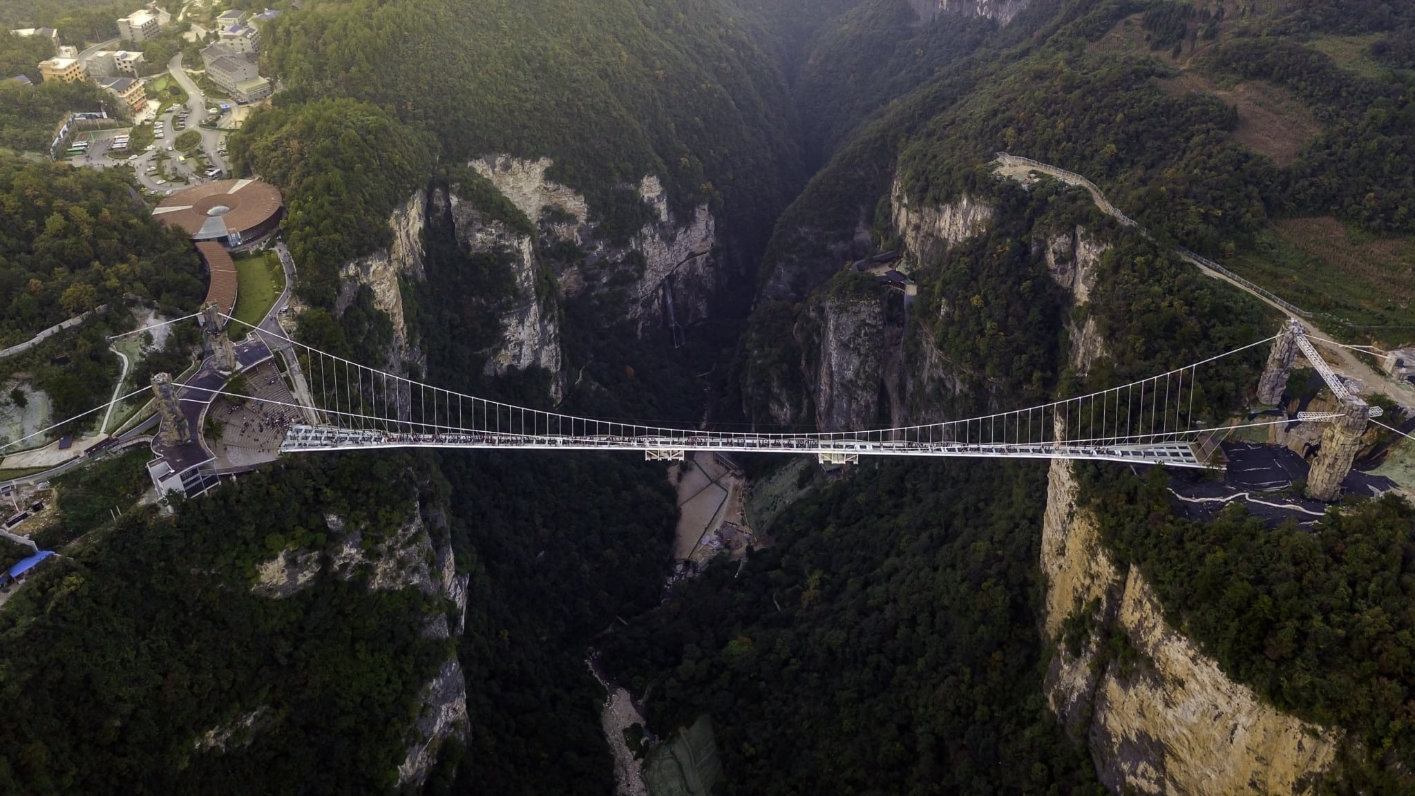 Arial View of Zhangjiajie