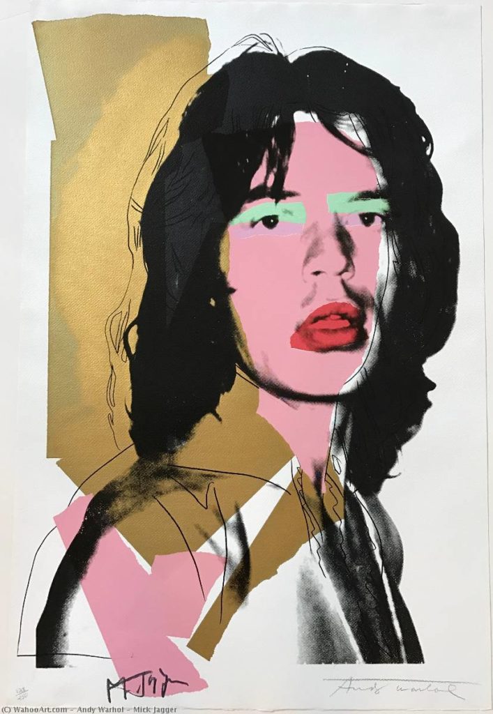 image mick jagger NOTA 3 C Mick Jagger por Andy Warhol