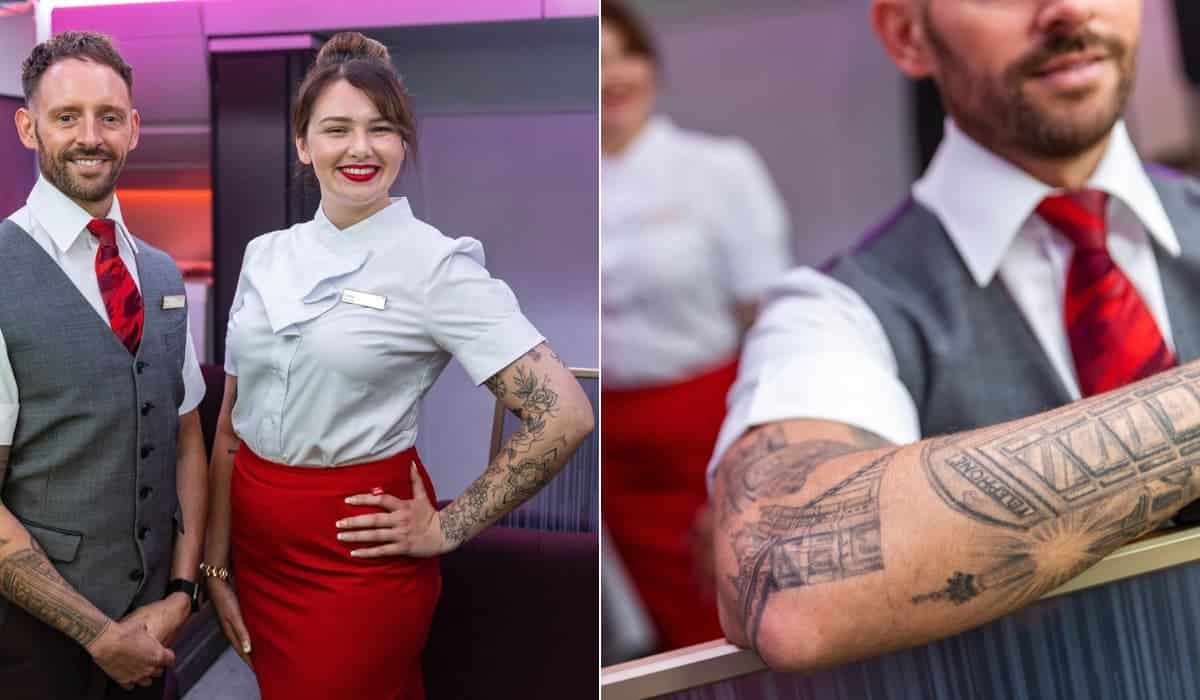 Virgin Atlantic se convierte en la primera aerolínea de Reino Unido en permitir tatuajes visibles en su tripulación de cabina