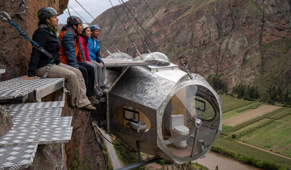 Conoce el primer hotel colgante del mundo está en Perú y sus cápsulas de vidrio desafían la gravedad