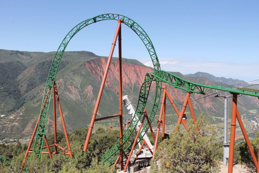 image montaña rusa más alta de Estados Unidos glenwood cavern amusement park