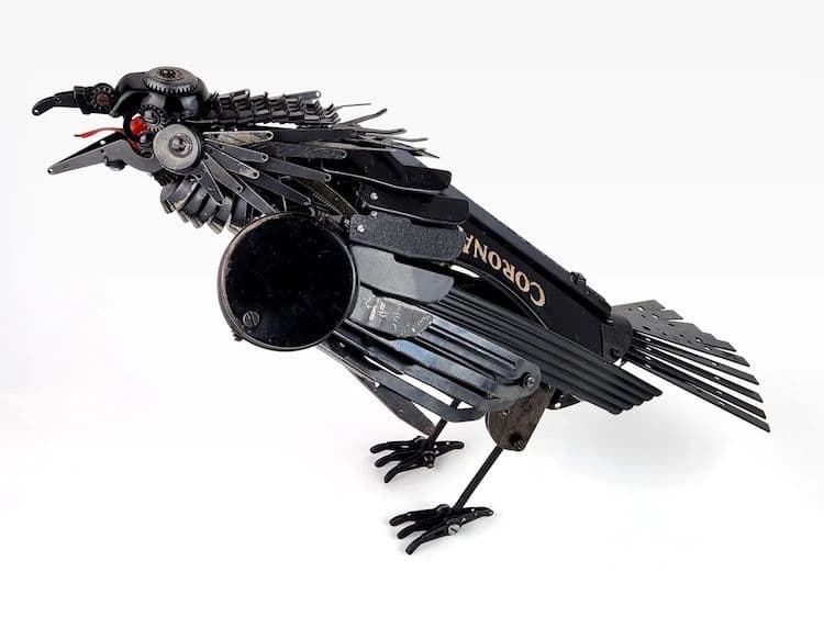 image máquinas de escribir jeremy mayer typewriter bird sculptures 16