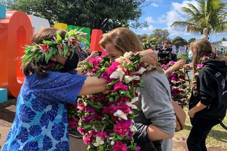 image Isla de Pascua Aterrizo en la Isla de Pascua el primer vuelo con turistas tras dos anos de cierre por la pandemia 2