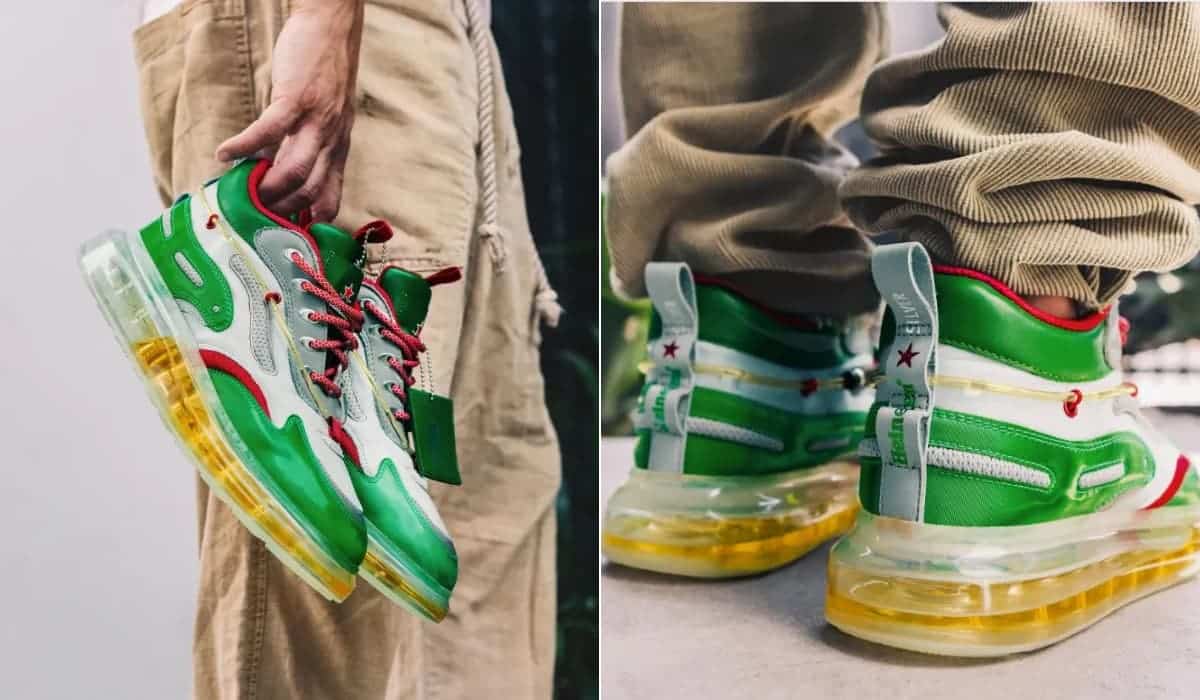 Heineken crea su propia línea de zapatillas... ¡con cerveza inyectada en las suelas!