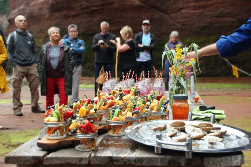 image Savor the Sea Caves appetizers sea cave dining experience 2 scaled 1