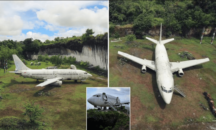 avión abandonado