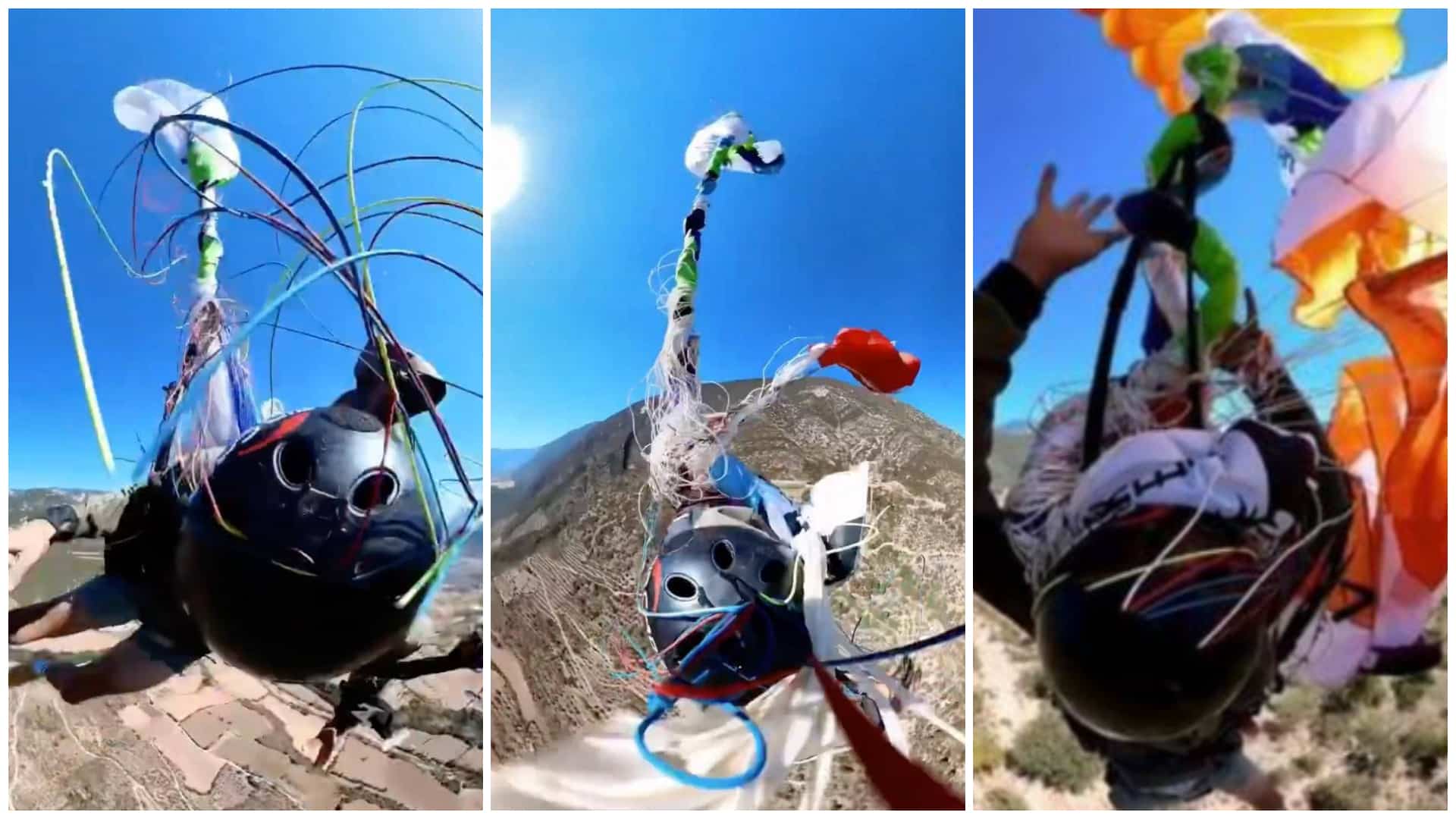 caída libre en parapente