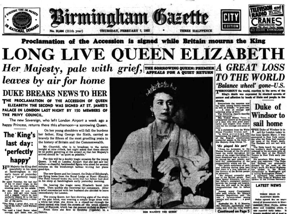 El rey ha muerto, que viva el rey: la expresión ritual en la sucesión de las monarquías que involucra a la corona británica