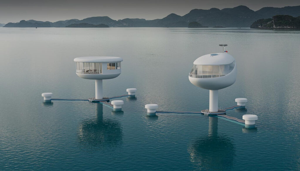 futurista Insólito: Una casa futurista se hundió en plena inauguración image futurista ecopod seapod