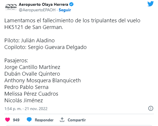 Medellín Medellín: Una avioneta cayó en un sector residencial y murieron 8 personas image Medellín image 131