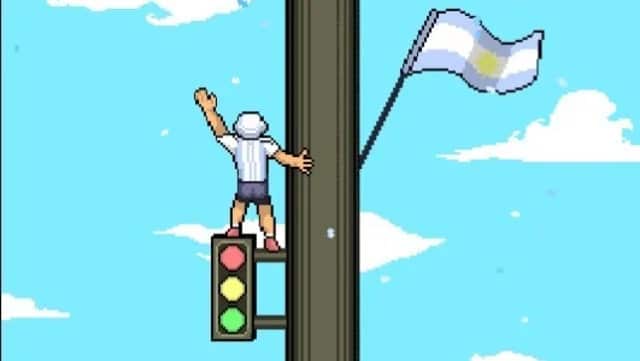 Semáforo Climber: crearon un insólito videojuego inspirado en los festejos tras el triunfo de Argentina en el Mundial de Qatar