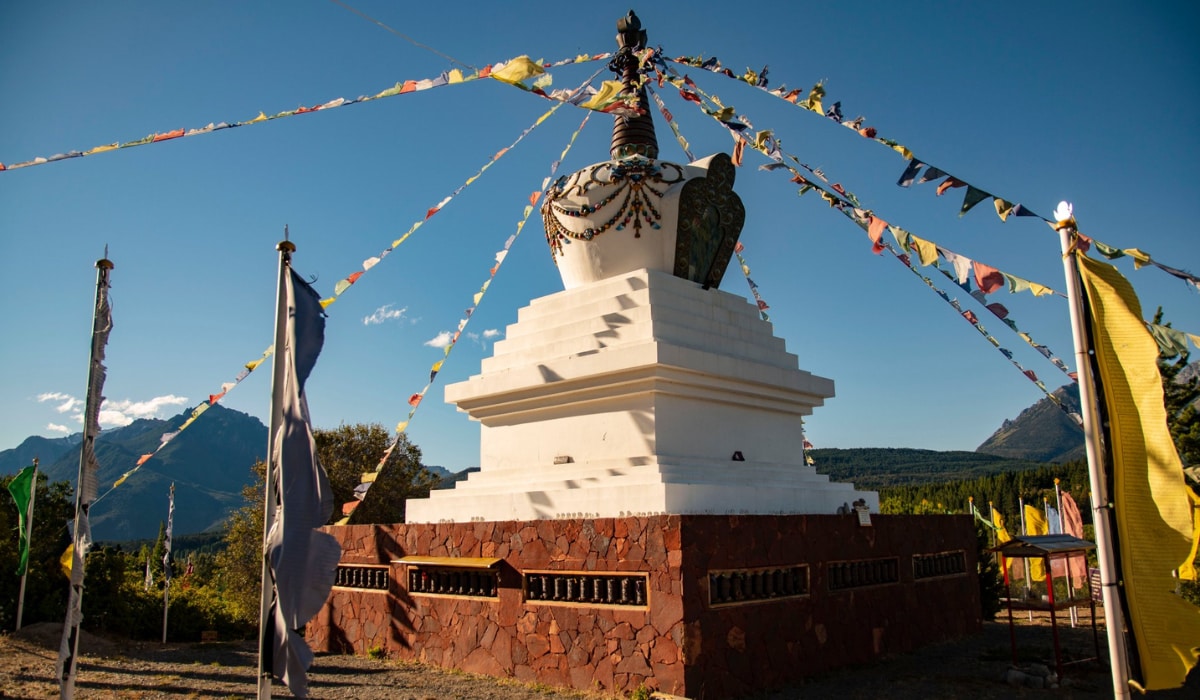 Cómo llegar a Stupa Samanthabadra-monumento budista-Patagonia argentina-1